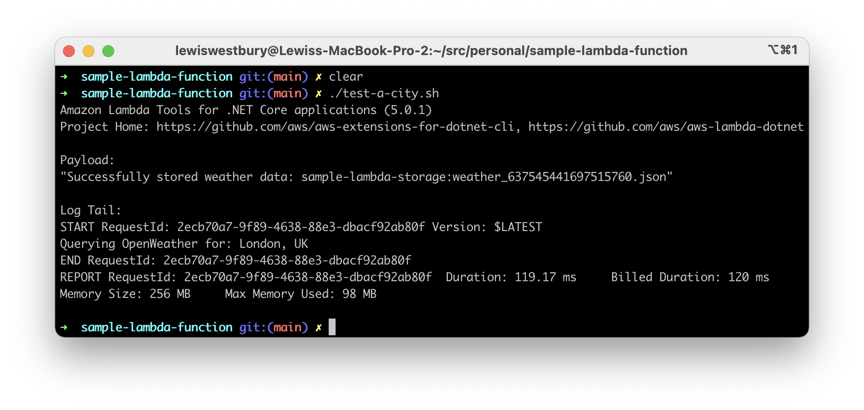 Test write to S3