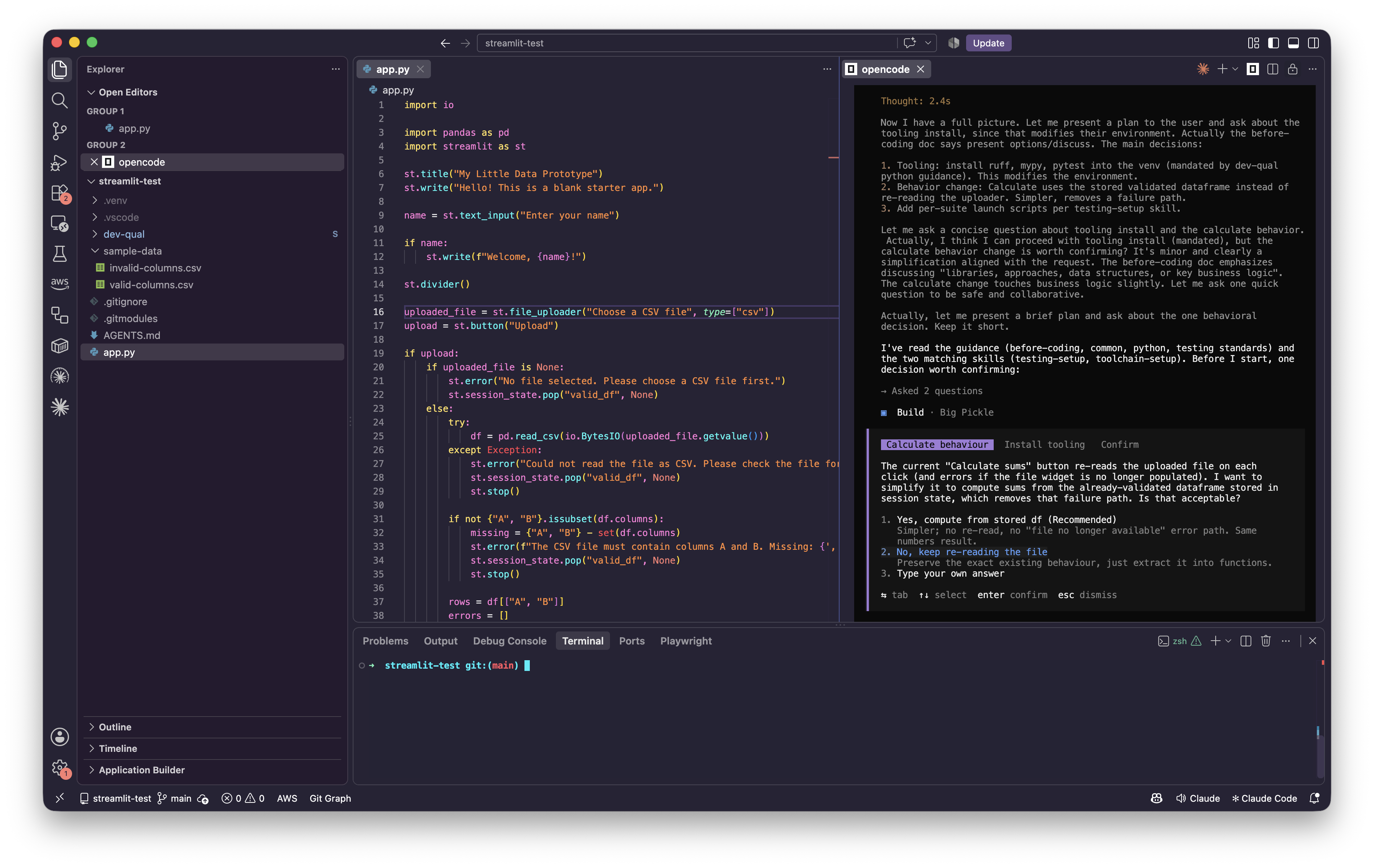 Working on code quality