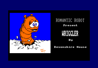 Amstrad CPC screenshot of Wriggler game